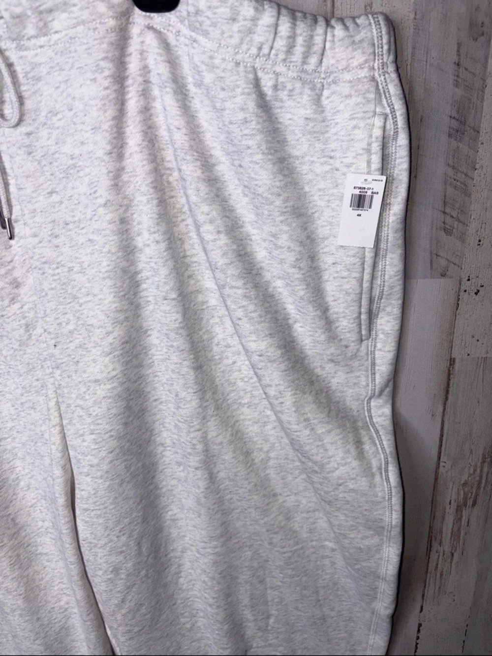 Old Navy Light Heather Gray Women's Sweatpants with Drawstring 4X NWT - Picture 5 of 14